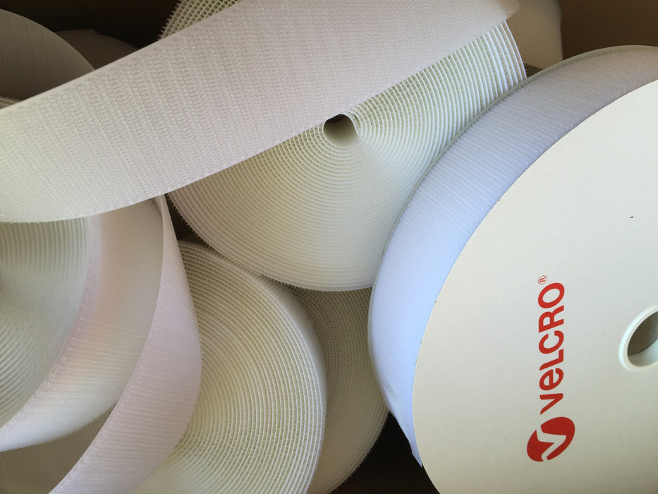 Velcro hook 5 cm. hvid