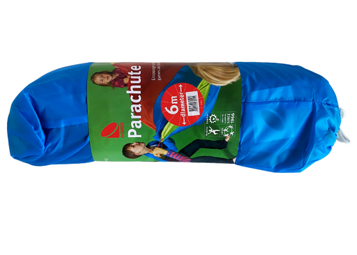 Faldskærm til gymnastik i bedste kvalitet.
Fremstillet af rivfast ripstop nylon.
Flerfarvet i regnbuens farver.
