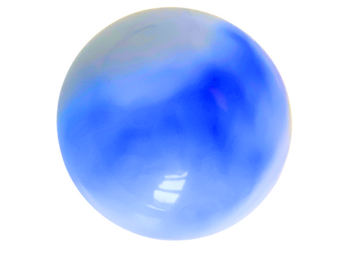 Farverne på denne bold er marmoreret i blå nuancer. Bolden har en flot blank overflade.

Effektfuld og meget populær gymnastikbold fra Amaya.

Bolden er FIG godkendt til konkurrencer.