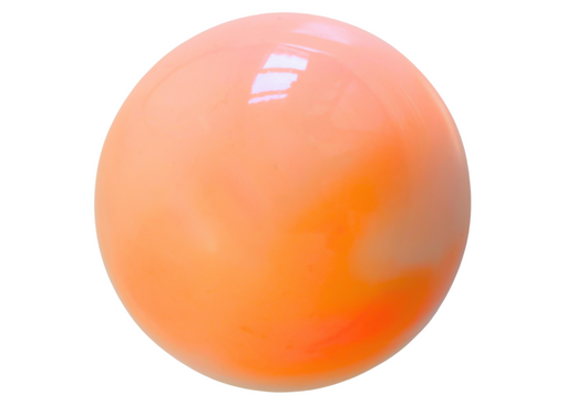 Farverne på denne bold er marmoreret i orange og lyserøde nuancer. Bolden har en flot blank overflade.

Effektfuld og meget populær gymnastikbold fra Amaya.

Bolden er FIG godkendt til konkurrencer.
