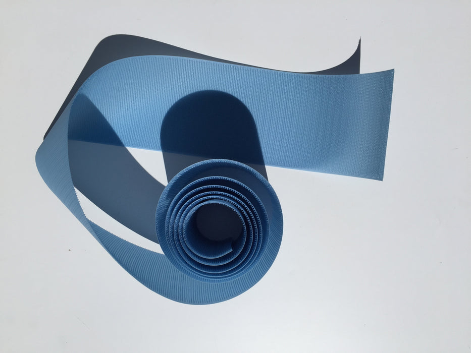 Velcro hook 10 cm. Lyseblå