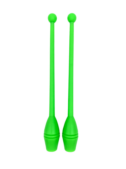 Fluo Grøn, Mala gymnastikkølle 35,5 cm til børn/junior til rytmisk gymnastik. Gymnastik håndredskab af høj kvalitet til både nybegyndere og øvede gymnaster.  
